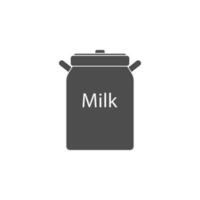 ein vat von Milch Vektor Symbol Illustration