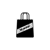 Tasche mit das Verkauf Vektor Symbol Illustration