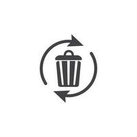 recyceln Behälter Vektor Symbol Illustration