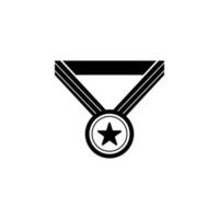 Star Medaille Vektor Symbol Illustration