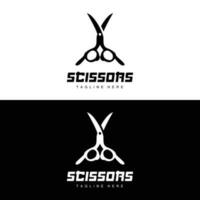 Schere Logo, Schneiden Werkzeuge Vektor, Friseur Rasierer Schere einfach Design, Illustration Vorlage Symbol vektor