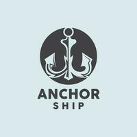 Anker Logo, einfach elegant Design, nautisch Schiff Vektor, Symbol Symbol Illustration vektor