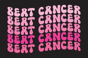 slå cancer t-shirt design vektor