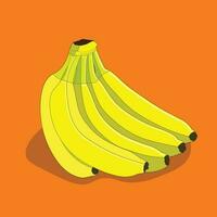3d banan tecknad serie illustration vektor