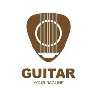 Musik- und Band klassisch Logo, Gitarre, Musik- Verein Jahrgang Logo vektor