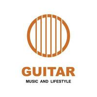 musik och band klassisk logotyp, gitarr, musik klubb årgång logotyp vektor