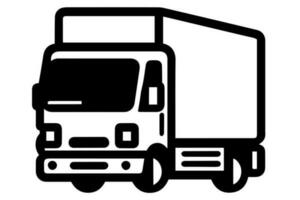 LKW Vektor Symbol retro Transport Lieferung Fahrzeug