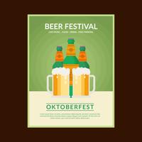 Oktoberfest Flyer Vorlage vektor