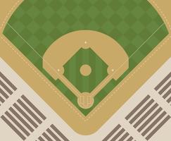 Baseball-Park-Illustration vektor