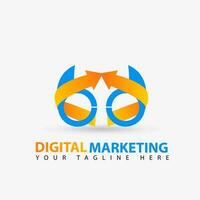 modern Marketing Geschäft Logo Vektor Vorlage, Digital Marketing, Richtung. Anlaufen Design Konzept
