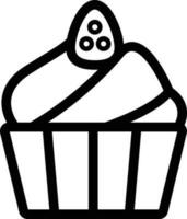 Cupcake mit Erdbeere vektor