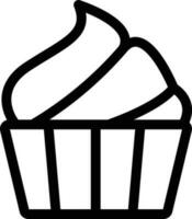 Cupcake-Illustrationsvektor vektor