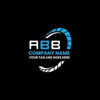 abb brev logotyp kreativ design med vektor grafisk, abb enkel och modern logotyp.
