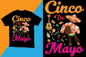 cinco de Mayo t Hemd Design Vektor zum drucken