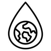 Wasser Symbol Beste Qualität Gliederung Symbol Symbol Vektor Illustration