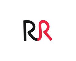 kreativ Brief rr Logo Design Vektor Vorlage