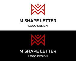 m Brief Monogramm Initialen einfach Geschäft Logo Design Vektor. vektor