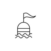 Wasser Boje Vektor Symbol Illustration