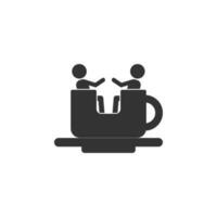 Tee Tasse Attraktion Vektor Symbol Illustration