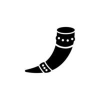 Wikinger Horn Vektor Symbol Illustration