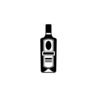 flaska av alkohol vektor ikon illustration