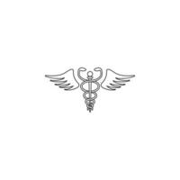 medizinisch Schlange Symbol Vektor Symbol Illustration