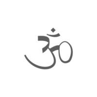 Zeichen von Hinduismus Vektor Symbol Illustration