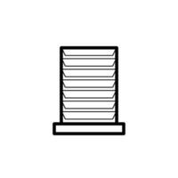 blind Fenster Vektor Symbol Illustration