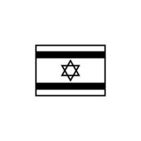 Flagge von Israel Vektor Symbol Illustration