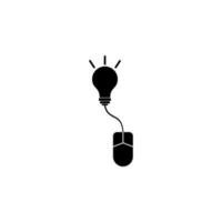 mus, ljus Glödlampa, ljus vektor ikon illustration