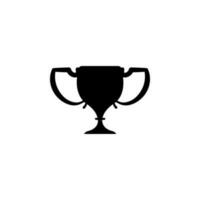 Gewinner Trophäe Tasse Vektor Symbol Illustration