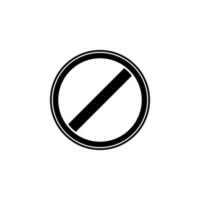 Verbot Zeichen Vektor Symbol Illustration
