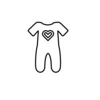 Baby Kleid Vektor Symbol Illustration