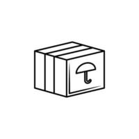 Verpackung Box Vektor Symbol Illustration