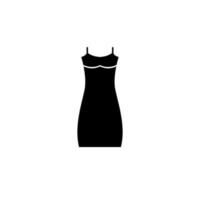 sommar klänning vektor ikon illustration