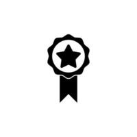 Star Medaille Vektor Symbol Illustration