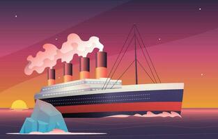 Titanic Erinnerung Tag Konzept vektor