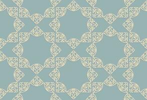 abstraktes nahtloses Muster. Mosaik Blumen Diagonale Fliese ornamentalen Hintergrund. muslimische Linienverzierung im arabischen Orientstil vektor