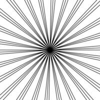 abstrakt sömlös sunburst linje mönster. vektor