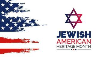 jewish amerikan arv månad bakgrund eller baner design mall berömd i Maj vektor