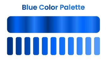 Blau Farbe Palette. Blau Gradient. Vektor