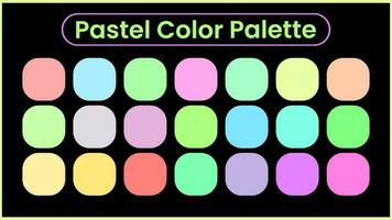 pastell Färg palett. uppsättning av pastell färger. vektorer