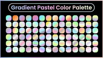 lutning pastell färgrik palett. vektor