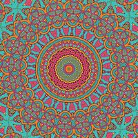 ein bunt Hintergrund mit ein Muster von Kreise und das Kaleidoskop. vektor