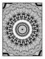 Mandala Färbung Seiten. Vektor abstrakt Mandala Muster. Dekoration zum Innere Design.