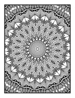 mandala färg sidor. vektor abstrakt mandala mönster. dekoration för interiör design.