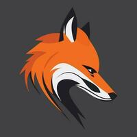 rot Fuchs Logo Design modern einfach Illustration vektor