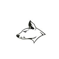wütend Hund Vektor Symbol Illustration