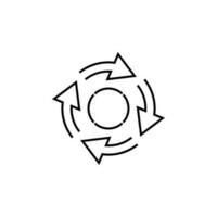 4 pilar i en cirkel vektor ikon illustration