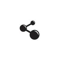 molekyl eller dela med sig symbol logotyp eller ikon design vektor